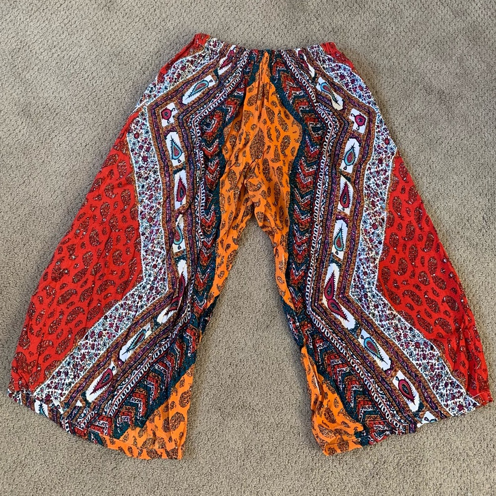 Wide Leg Bohemian Pants